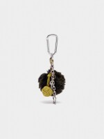 Llavero Charm Pompón Y Estrella verde