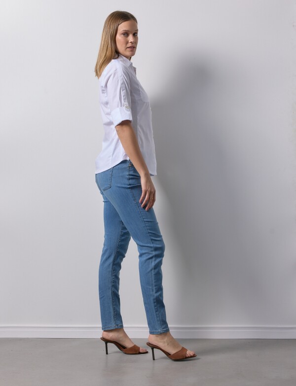 Camisa Algodón BLANCO