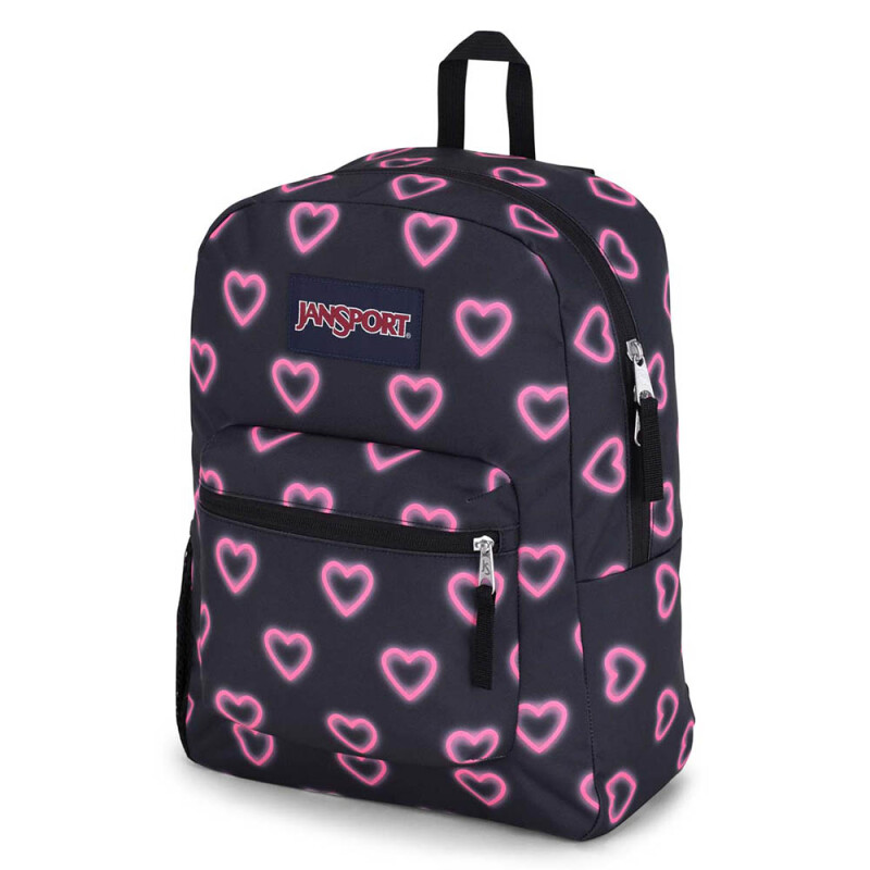 Mochila Cross Town - Unisex Happy Hearts Black