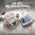 Set Mochila Impermeable Kawaii Estilo Coreano 5 Piezas Variante Color Lila
