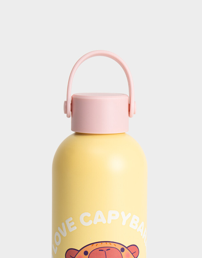 Artículos cocina Botella Metálica "stitch Capybara" - Amarillo Medio