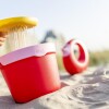 BUKI Balde De Playa Con Colador Apilable Modelo Cherry Banana Pink
