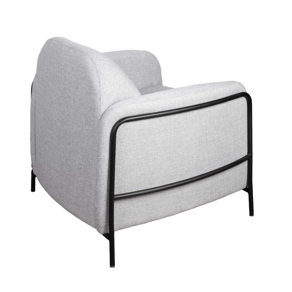 BUTACA TELA-Y-METAL GRIS ASHLEY