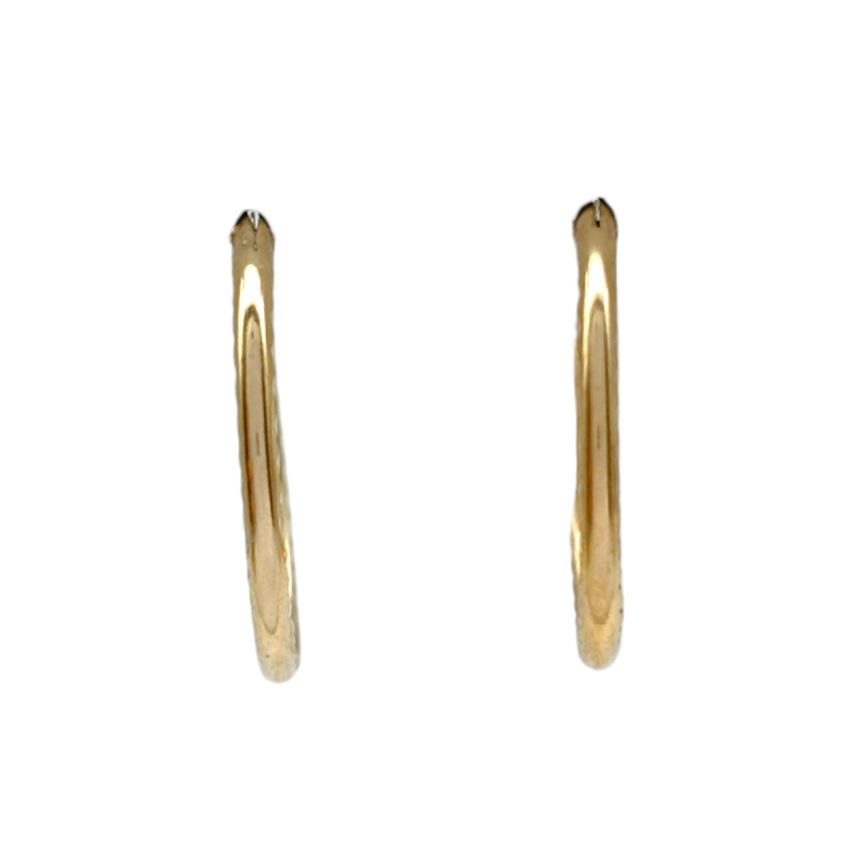 Caravanas aros de oro finos- Oro bajo - Sin piedra- CA8012 - sinpiedra 