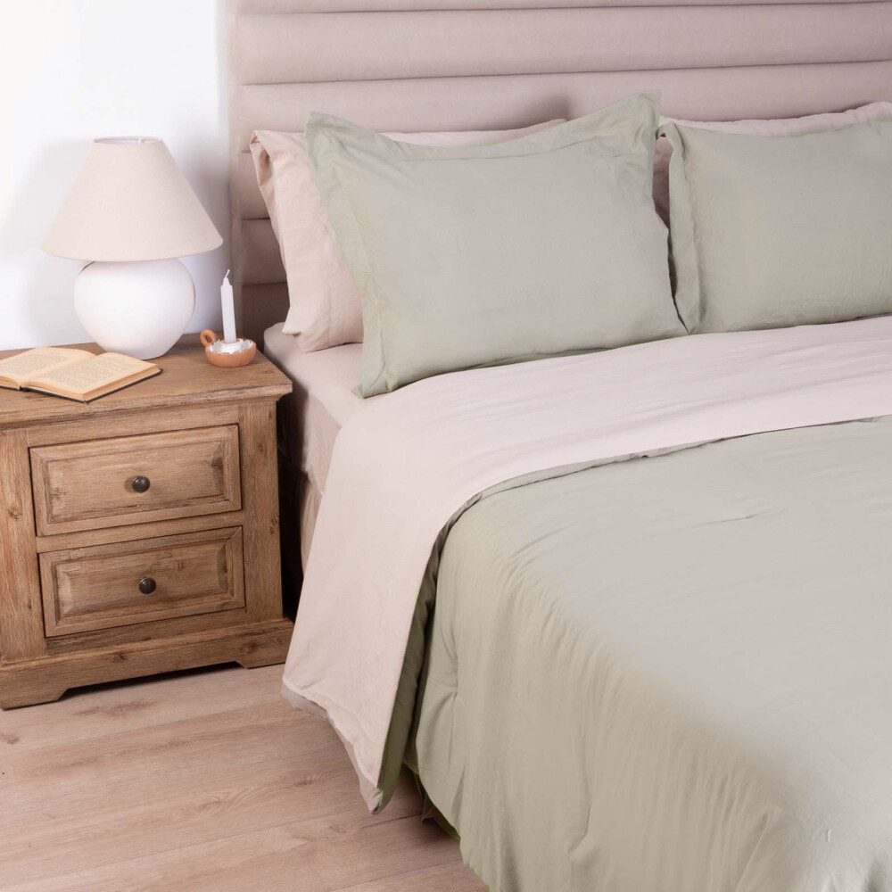 SET DE ACOLCHADO 1 PLAZA POLIESTER PREWASHED