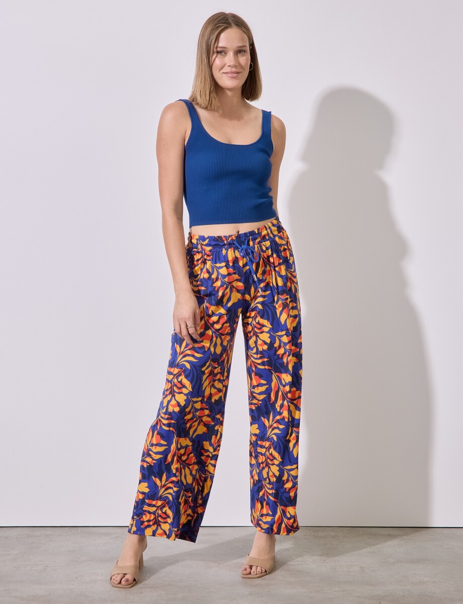 Pantalon Printed - Multi/azul 