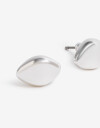 Aros Pasantes Metal Aros Pasantes De Metal Bañado En Plata - Plateado