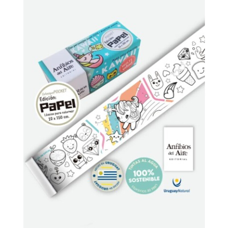 Pocket Kawaii edición papel blanco - Anfibios del aire Unica