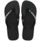 Ojotas Havaianas Brasil Logo - Negro