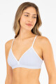 Top triangulo sole Lilac blue