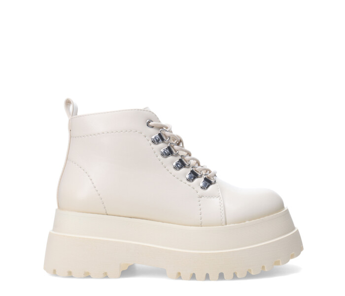 Bota GALILEA acordonada con plataforma Off White