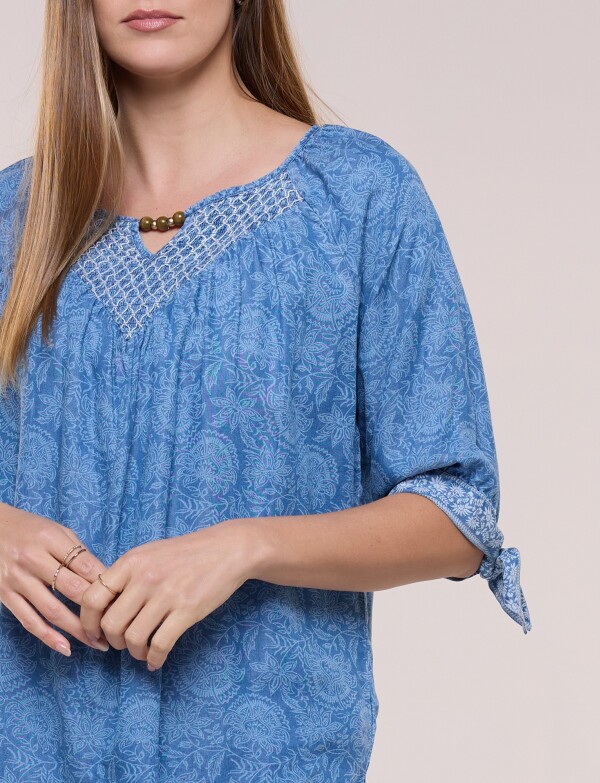 Blusa Tencel Printed JEAN