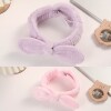 Vincha Para Maquillaje Con Lazo - Rosa/celeste/lila Vincha Para Maquillaje Con Lazo - Rosa/celeste/lila