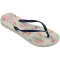 Sandalia de Mujer Havaianas Slim Romance Blanco - Azul Marino