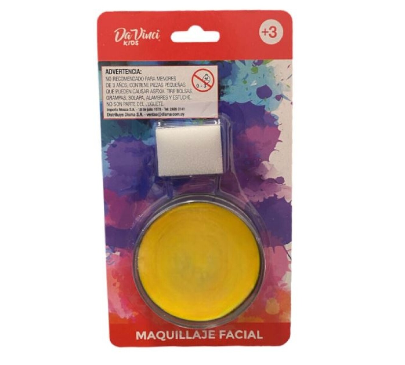 Maquillaje Amarillo Blister Da Vinci 