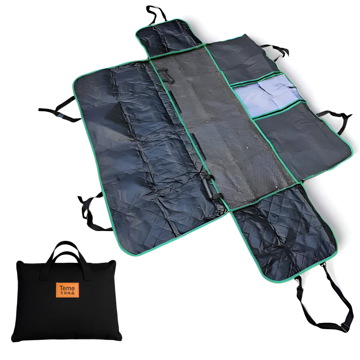 Cubre Asiento Auto Funda Protector Mascota Impermeable TEMO - Color Negro 1 