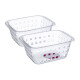 Set x2 Cesto pequeño 1,4 lts TRANSPARENTE