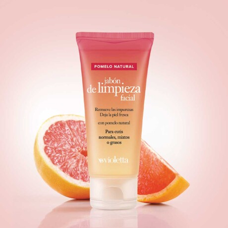 Jabón Violetta Limpieza Facial Pomelo Natural 100gr Jabón Violetta Limpieza Facial Pomelo Natural 100gr