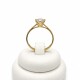 Anillo en oro 9k solitario con piedra zirconia Anillo en oro 9k solitario con piedra zirconia