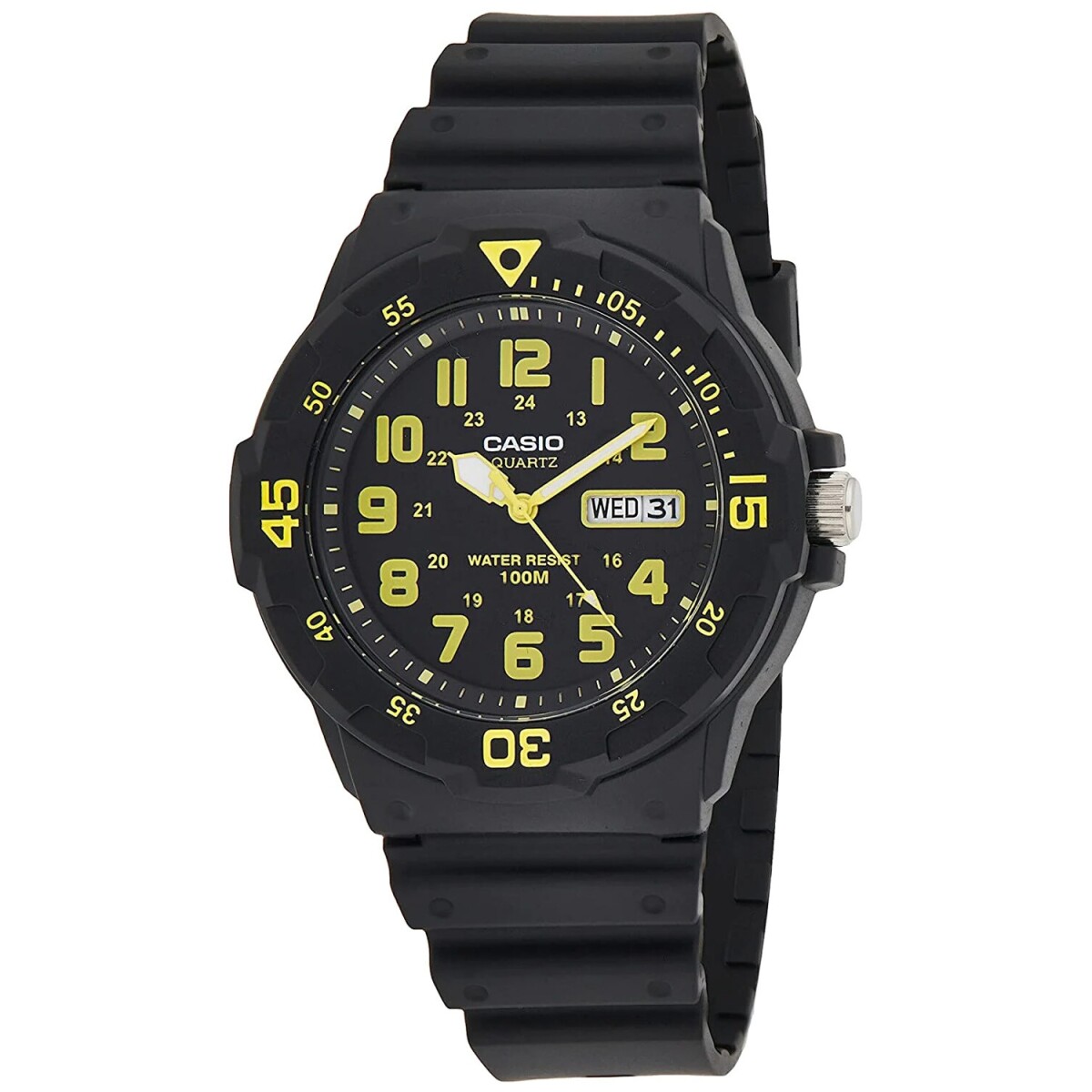 Reloj Análogo Casio MRW-200H-9BVDF Resistente Al Agua - Negro,Negro,Negro 