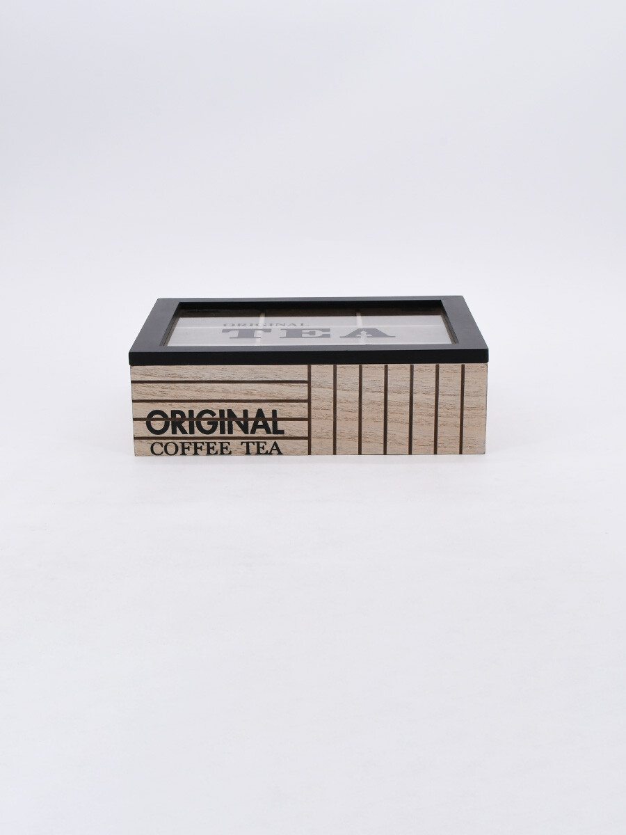 CAJA DE TÉ ORIGINAL - MADERA 