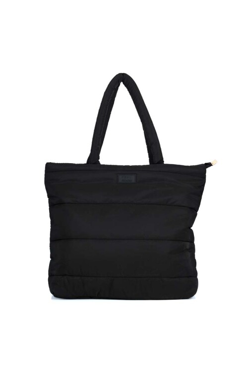 Bolso Shopper Nylon puffer Negro