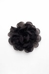 Broche flor negro