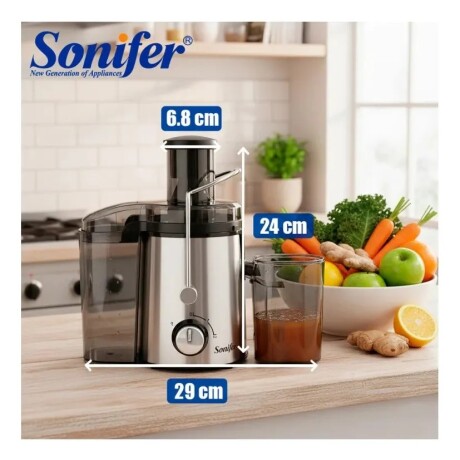 Juguera Extractor Eléctrica Sonifer 400w 1,5 L 2 Velocidades Juguera Extractor Eléctrica Sonifer 400w 1,5 L 2 Velocidades