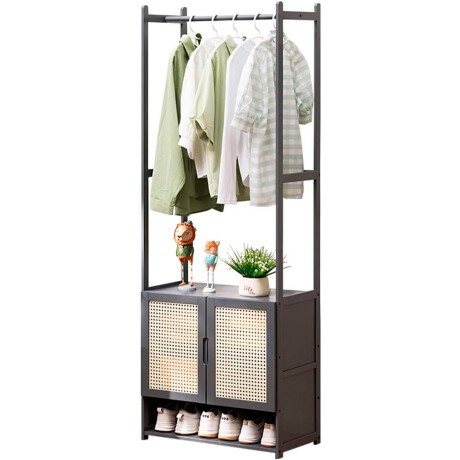 Perchero Bambu 52x31x170cm 3 Estantes Gris 318-3 001