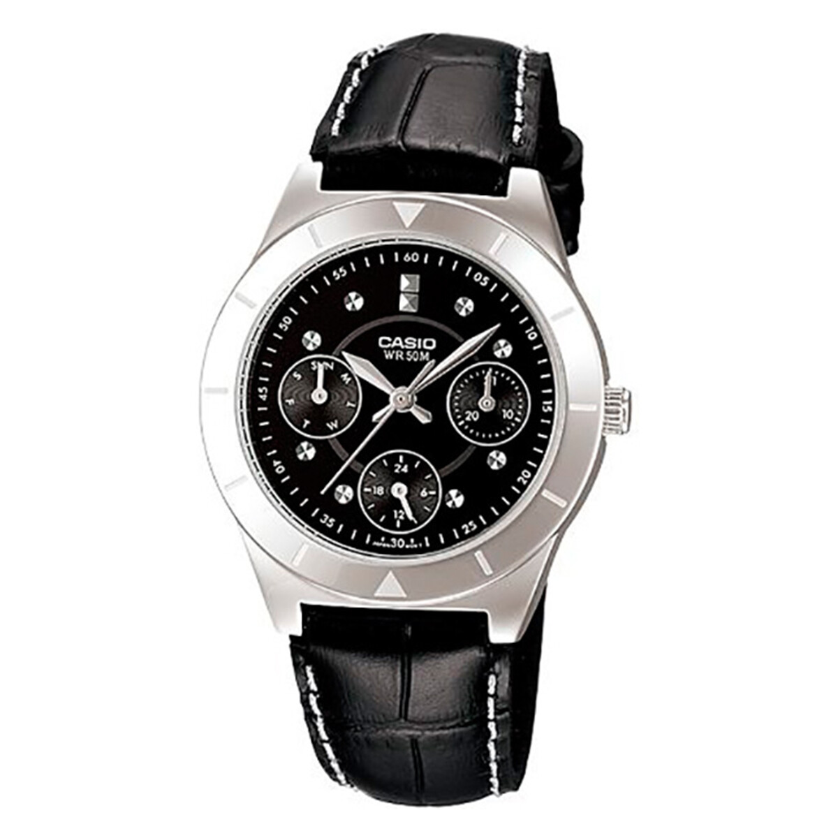 Reloj CASIO LTP2083L-1AVDF Cuero Negro Esfera 35mm 