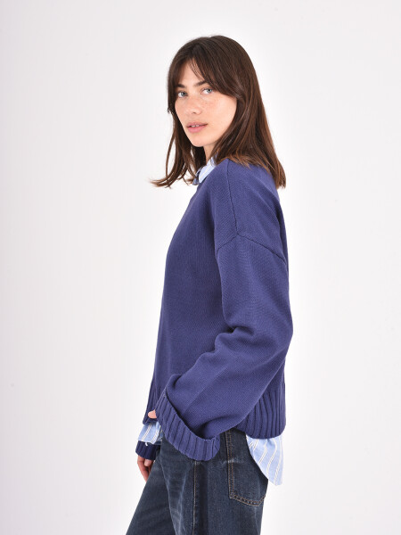 BUZO PAULINA AZUL OSCURO