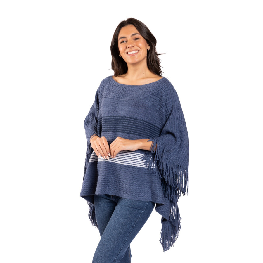 CHERRY PONCHO NAVY