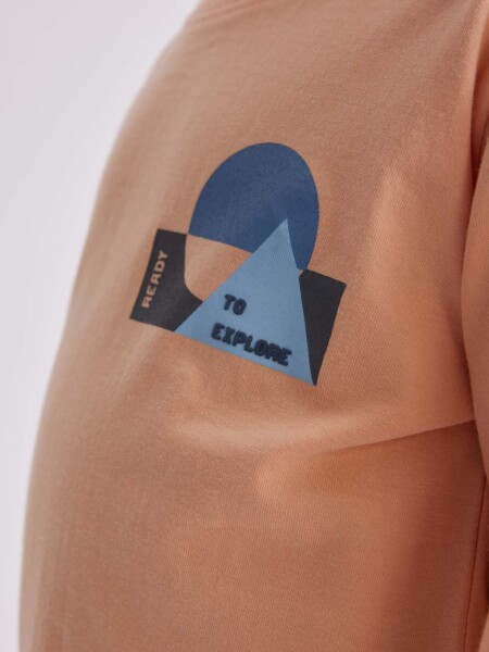 Remera manga larga Salmón