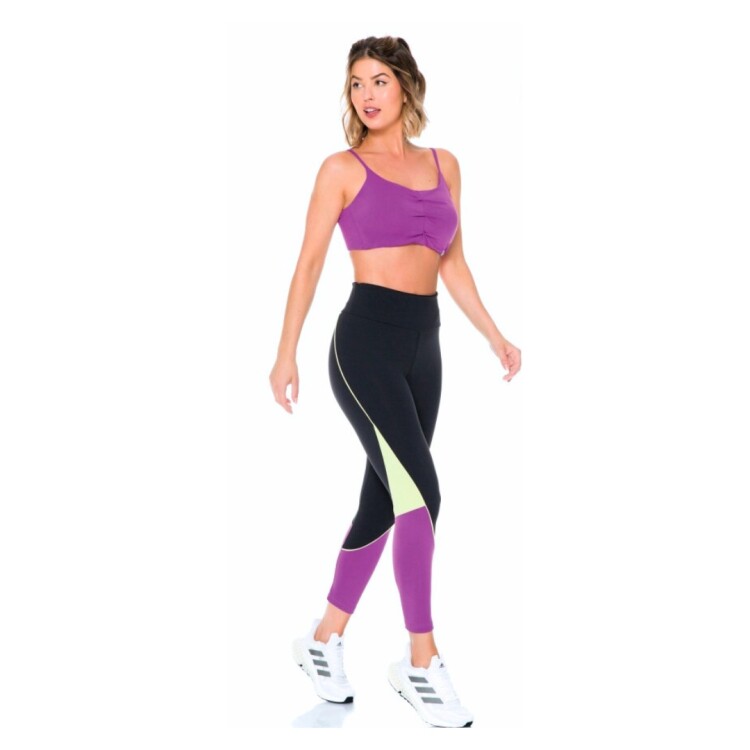 CALZA COMBINADA MICROFITNESS NEGRO