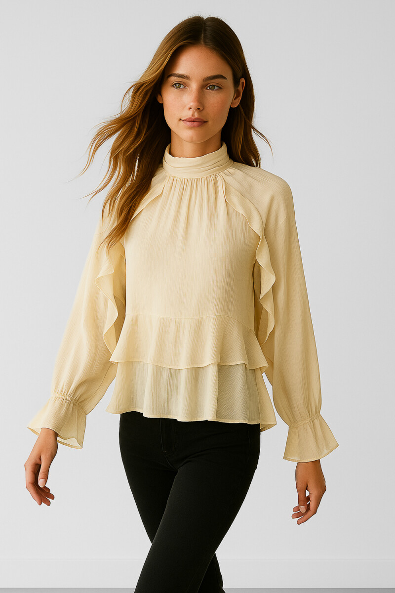 Blusa Toncu - Beige Claro 