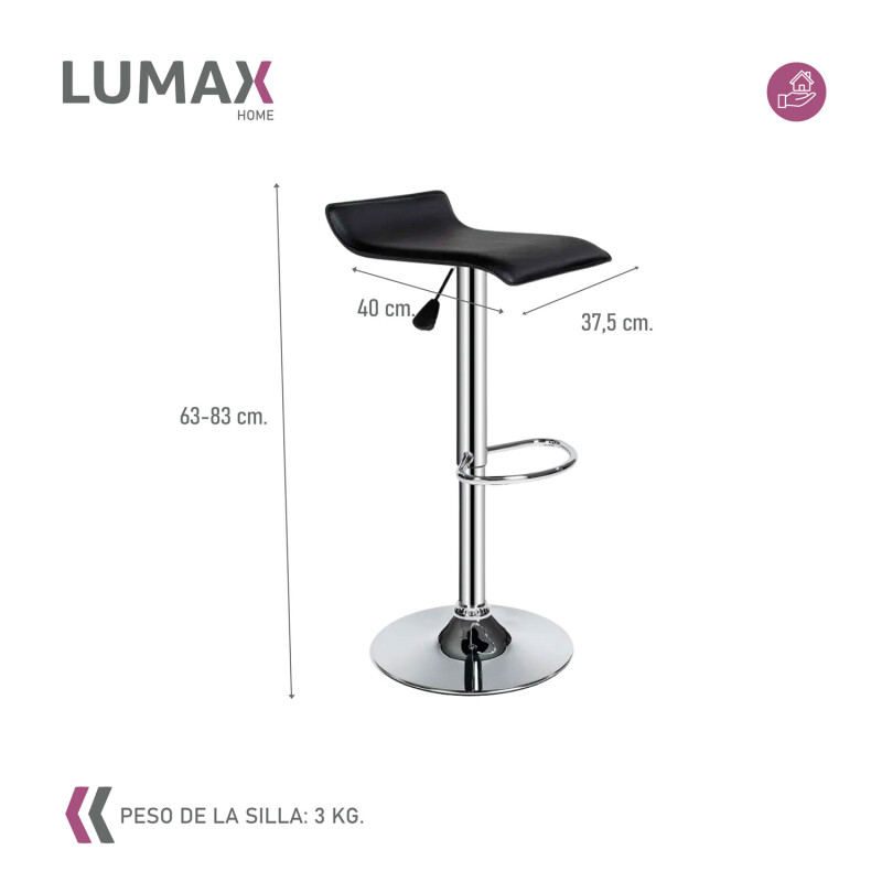 Taburete Kira para Bar Negro