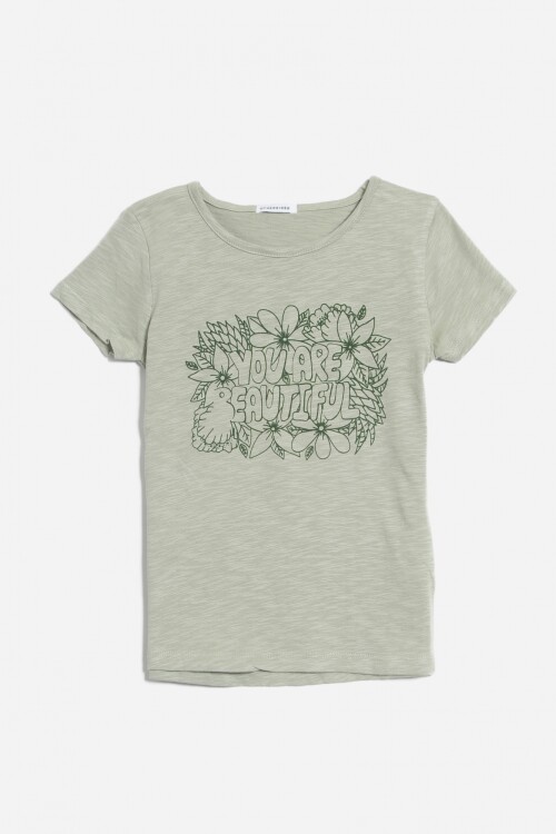 Remera You are beautiful VERDE