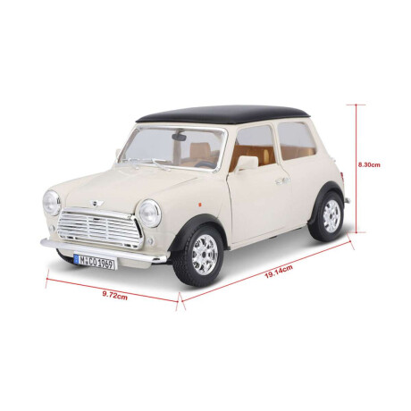 Bburago Escala 1:18 Auto de Colección - Mini Cooper 1969 Mini Cooper 1969