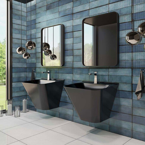 REVESTIMIENTO AZUL DESTONIFICADO BRILLO 30X90Cm PARED GAMAS DE AZUL