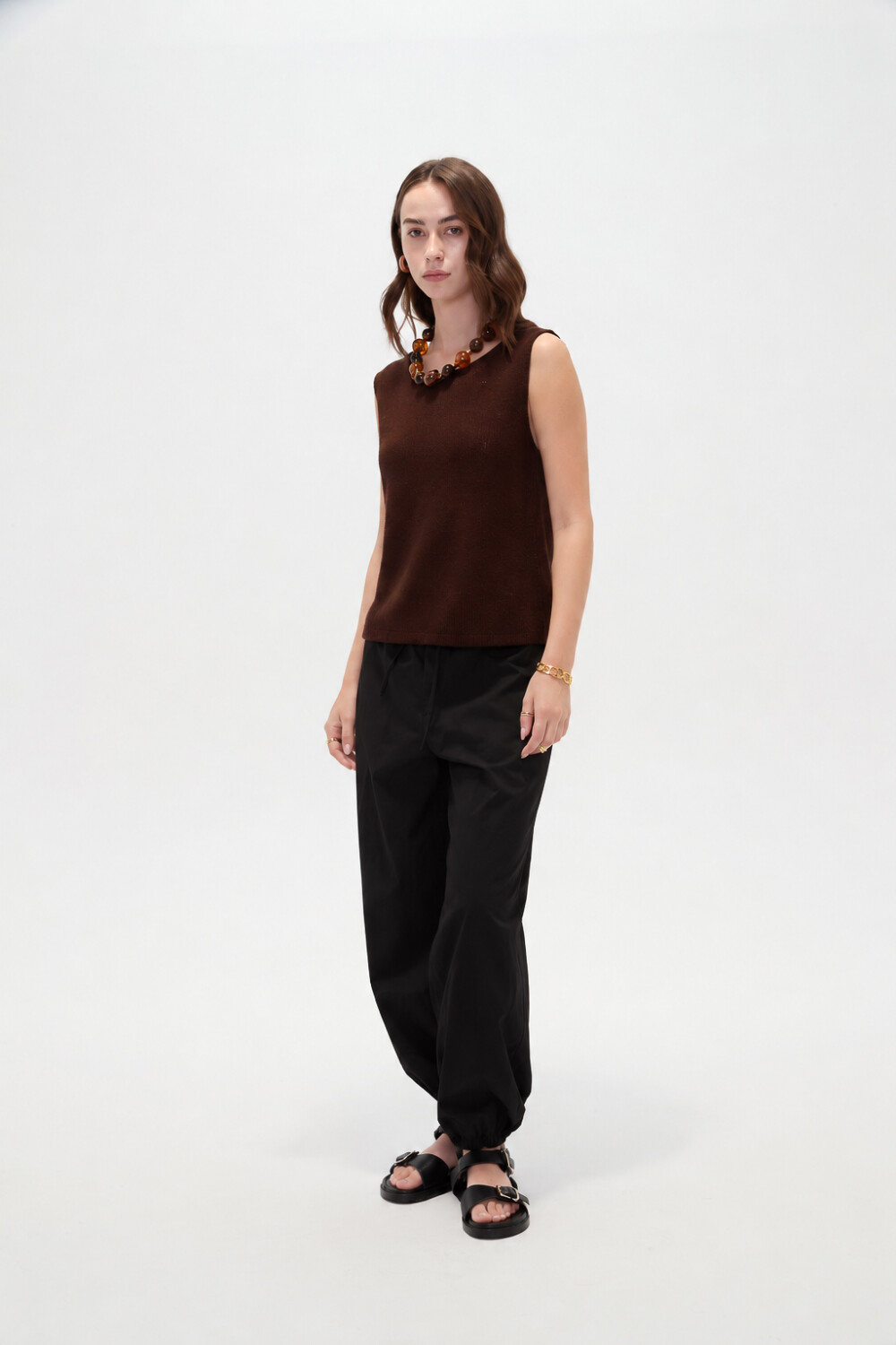 Musculosa Ikat Chocolate