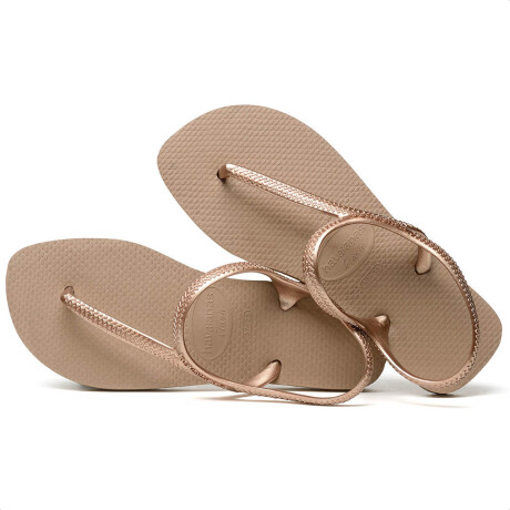 Havaianas Flash Urban Calzado Chancleta Ojota Playa Rosa Gold