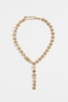 Collar acero irregular dorado