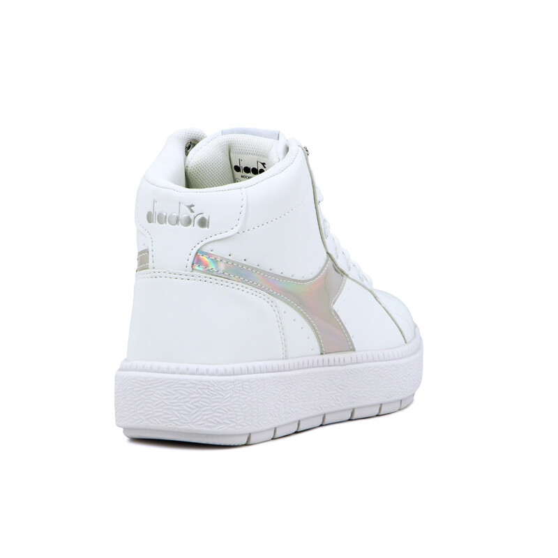 Diadora Champion Mujer Rocket Mid Blanco/plata Blanco-plata