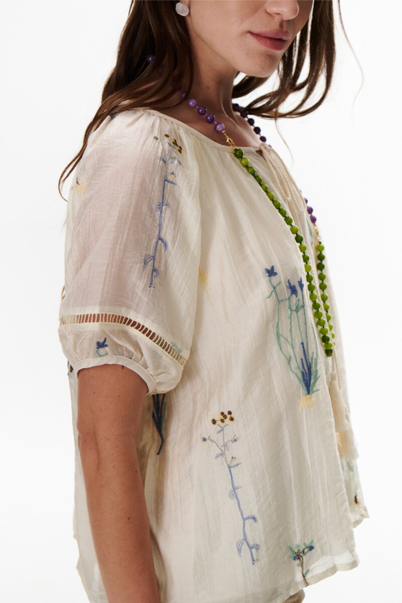 CAMISA BLOSSOM VAINILLA