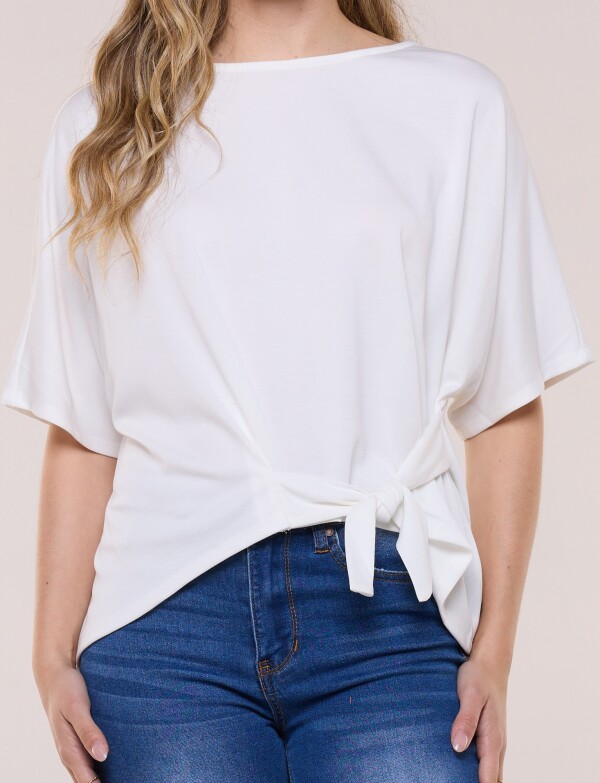 Remera Lazo Lateral CRUDO