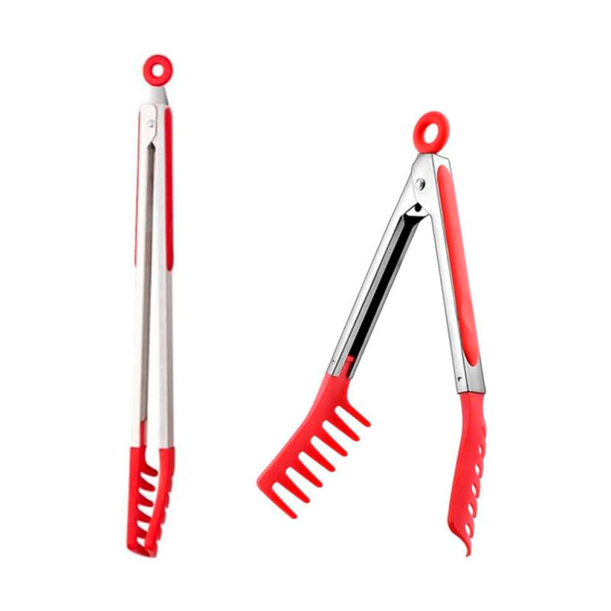 Pinza de cocina para pasta de silicona y metal reforzada - Pinza De Cocina Para Pasta De Silicona Y Metal Reforzada 
