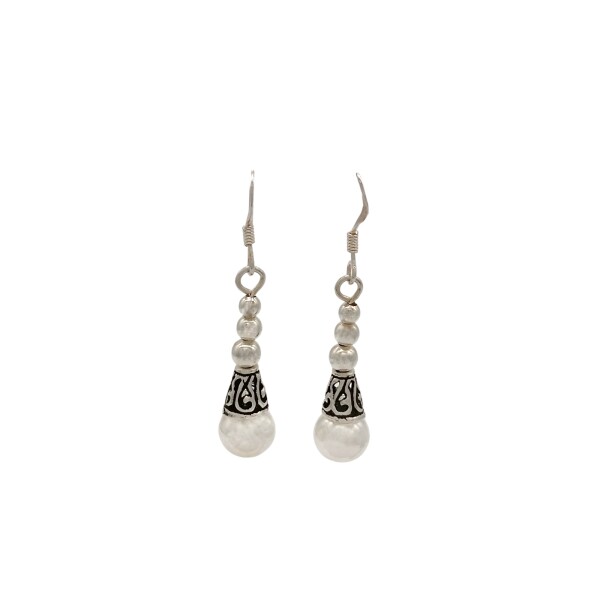 Caravanas Vintage-Plata tailandesa 925-Sin piedra-CA3526 sinpiedra