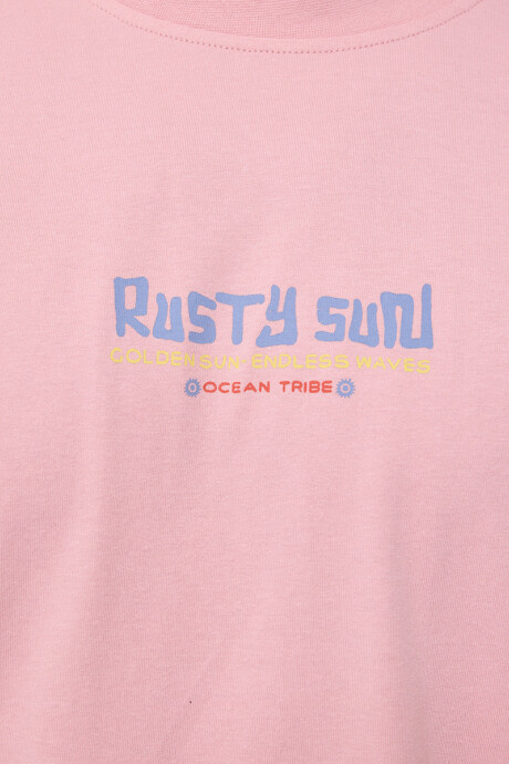 T-SHIRT EXAVI RUSTY Rosa Claro