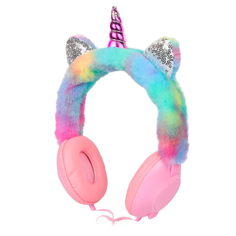 Auriculares Infantil Cableado Gorsun Regulables Calidad - Variante Color  Celeste Violeta — Atrix