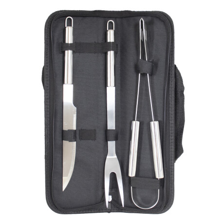 Set Asador X3 Piezas Estuche Negro Set Asador X3 Piezas Estuche Negro